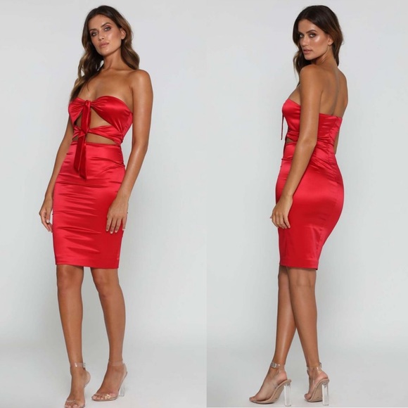 tie knot midi dress